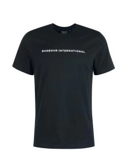 Barbour International Motored Chest Logo T-Shirt - Black -Fashion store VJGM9 SQ5 0000000004 BLACK MDd1