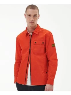 Barbour International Inlet Zip Through Overshirt - Orange
