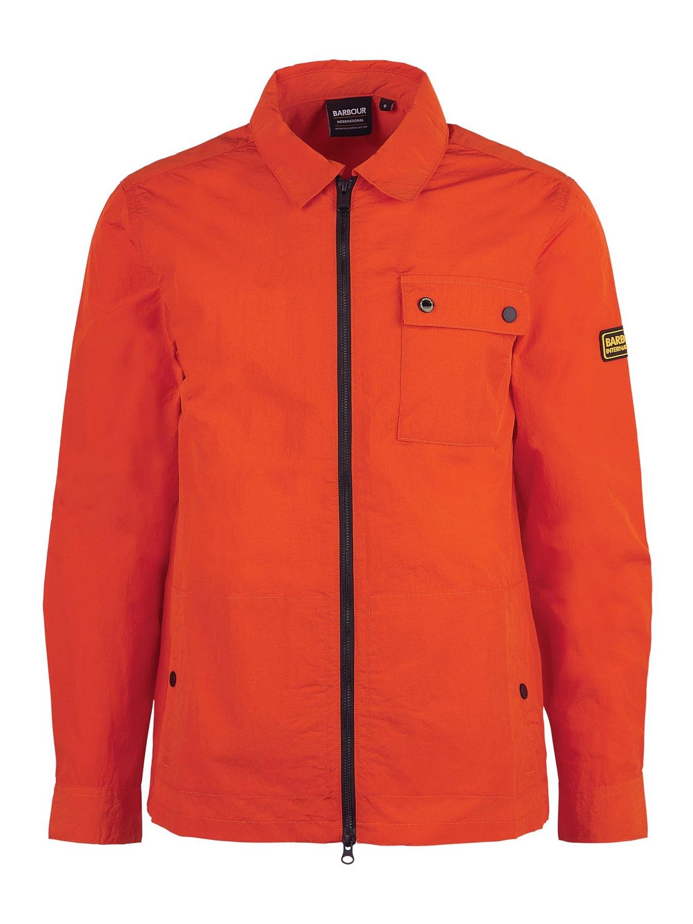 Barbour International Inlet Zip Through Overshirt - Orange 7 Barbour International Inlet Zip Through Overshirt - Orange - Image 5