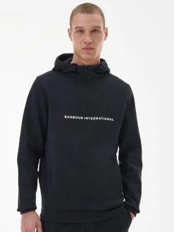 Barbour International Motored Overhead Hoodie - Black