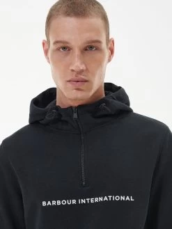 Barbour International Motored Overhead Hoodie - Black -Fashion store VJGMP SQ4 0000000004 BLACK MDd