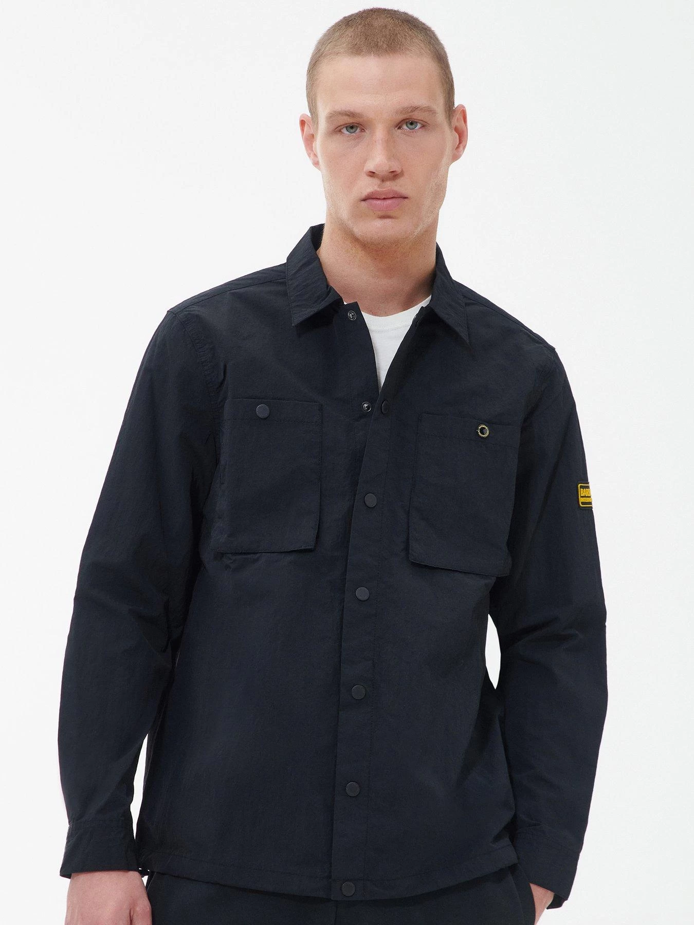 Barbour International Cadwell Double Pocket Overshirt - Black 3 Barbour International Cadwell Double Pocket Overshirt - Black