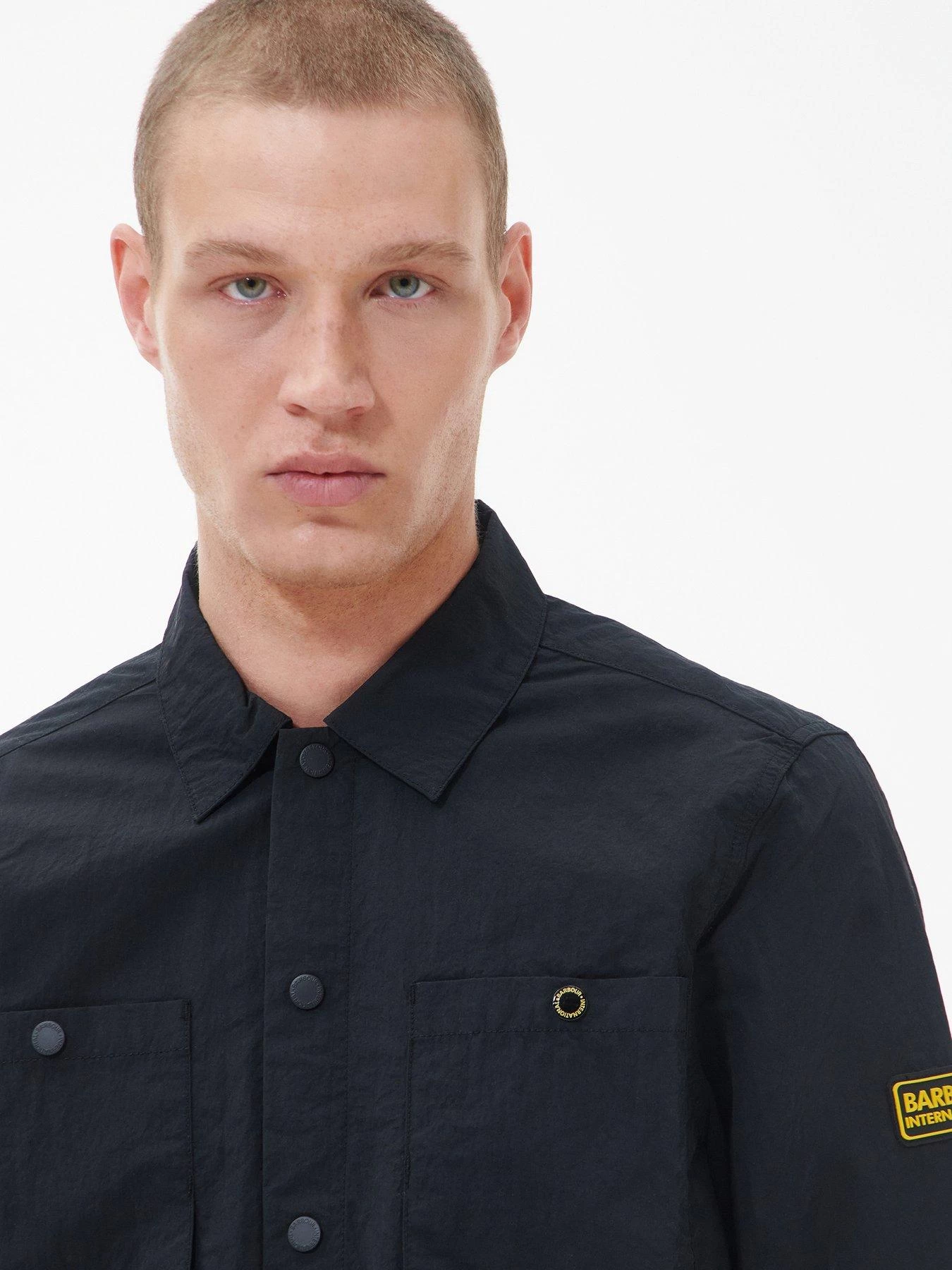 Barbour International Cadwell Double Pocket Overshirt - Black 6 Barbour International Cadwell Double Pocket Overshirt - Black - Image 4