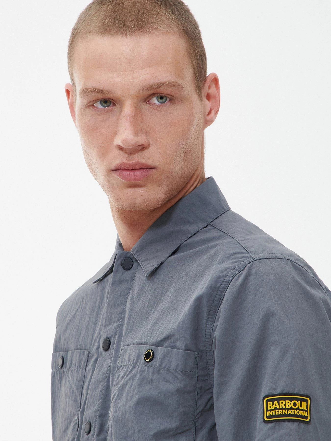 Barbour International Cadwell Double Pocket Overshirt - Grey 6 Barbour International Cadwell Double Pocket Overshirt - Grey - Image 4