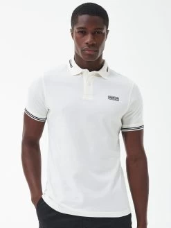 Barbour International Essential Tipped Polo Shirt - Off White