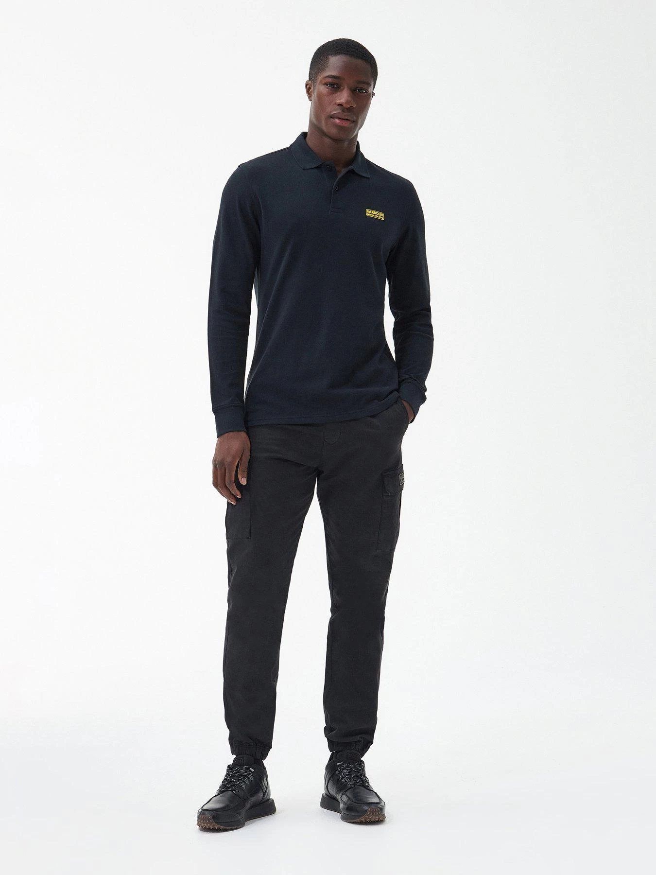 Barbour International Long Sleeve Polo Shirt - Black 5 Barbour International Long Sleeve Polo Shirt - Black - Image 3