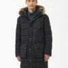 Barbour International Dowanside Wax Hooded Parka - Black -Fashion store VJGO3 SQ1 0000000004 BLACK MDf