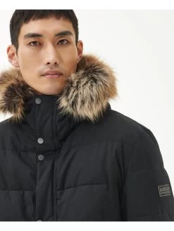 Barbour International Dowanside Wax Hooded Parka - Black 10 Barbour International Dowanside Wax Hooded Parka - Black -Fashion store VJGO3 SQ4 0000000004 BLACK MDd