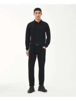 Barbour International Merino Polo Shirt - Black -Fashion store VJGO5 SQ3 0000000004 BLACK MDo