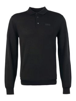 Barbour International Merino Polo Shirt - Black -Fashion store VJGO5 SQ6 0000000004 BLACK MDd2