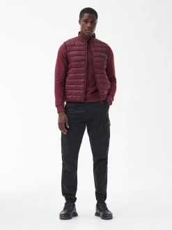 Barbour International Tourer Reed Padded Gilet - Red -Fashion store VJGOK SQ3 0000000017 RED MDo