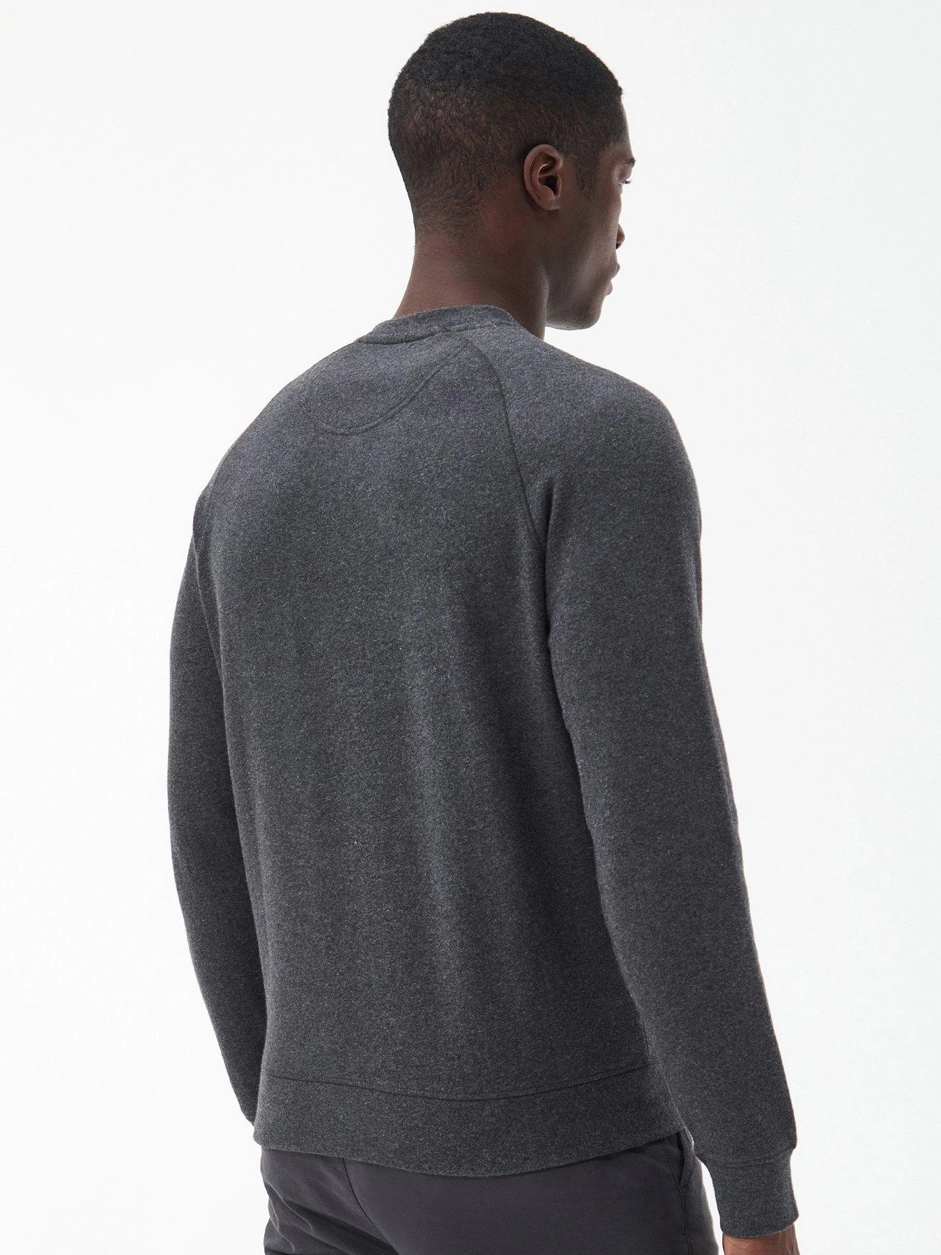 Barbour International Essential Crew Neck Sweatshirt - Dark Grey 4 Barbour International Essential Crew Neck Sweatshirt - Dark Grey - Image 2