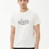 Barbour International Gear Motorcycle Graphic T-Shirt - Light Cream -Fashion store VJKSH SQ1 0000003756 LIGHT CREAM MDf