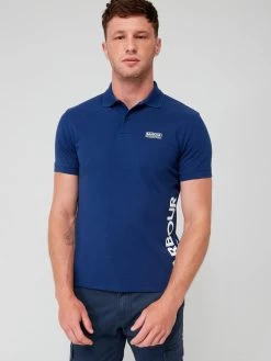 Barbour International Very Exclusive - Bold Full Collar Polo Shirt - Blue