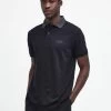 Barbour International Very Exclusive - Contrast Collar Polo Shirt - Black -Fashion store VJKTA SQ1 0000000004 BLACK MDf