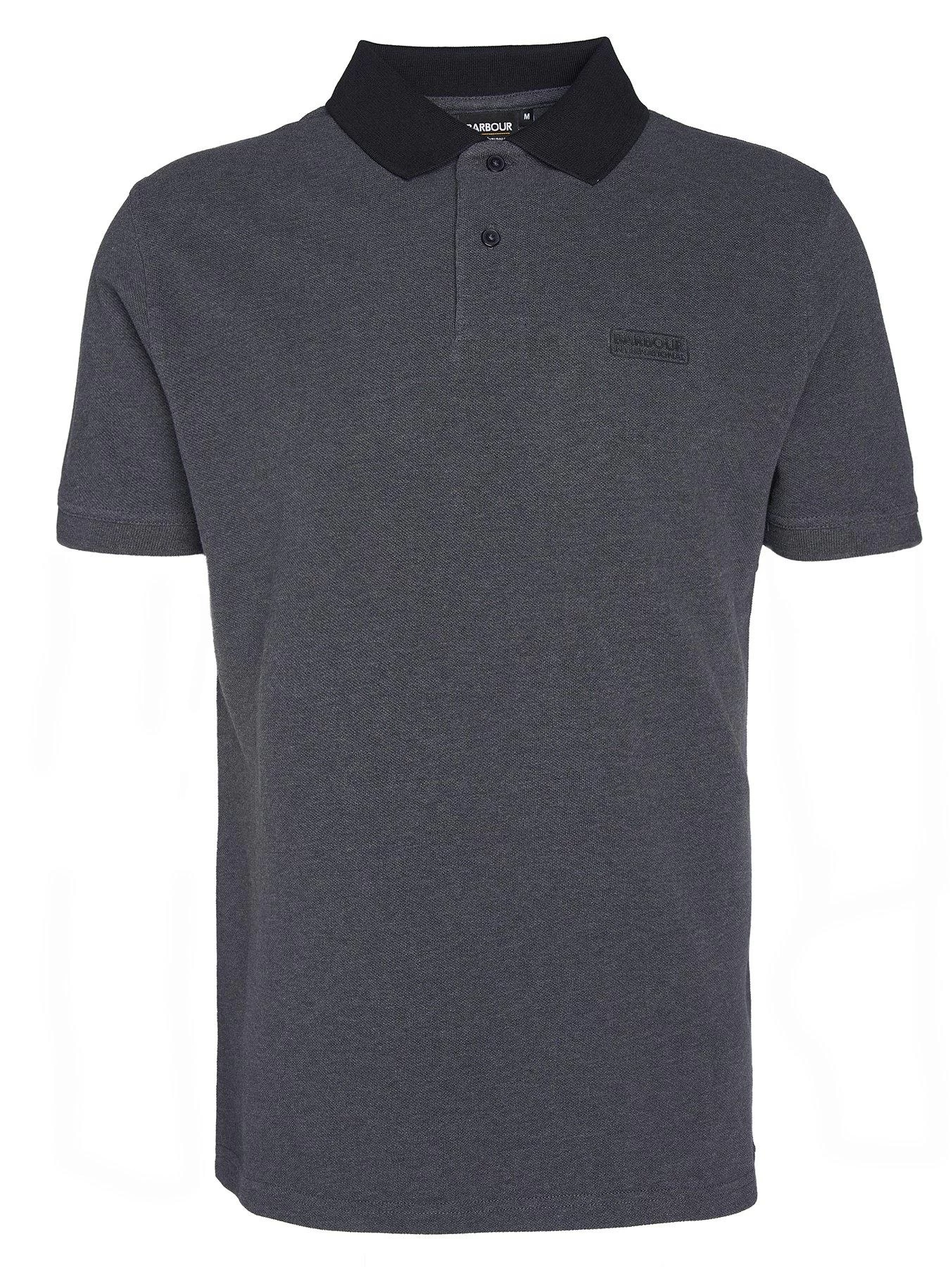 Barbour International Very Exclusive - Contrast Collar Polo Shirt - Dark Grey 7 Barbour International Very Exclusive - Contrast Collar Polo Shirt - Dark Grey - Image 5