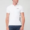Barbour International Very Exclusive - Bold Logo Full Collar Polo Shirt - White -Fashion store VJKTD SQ1 0000000013 WHITE MDf
