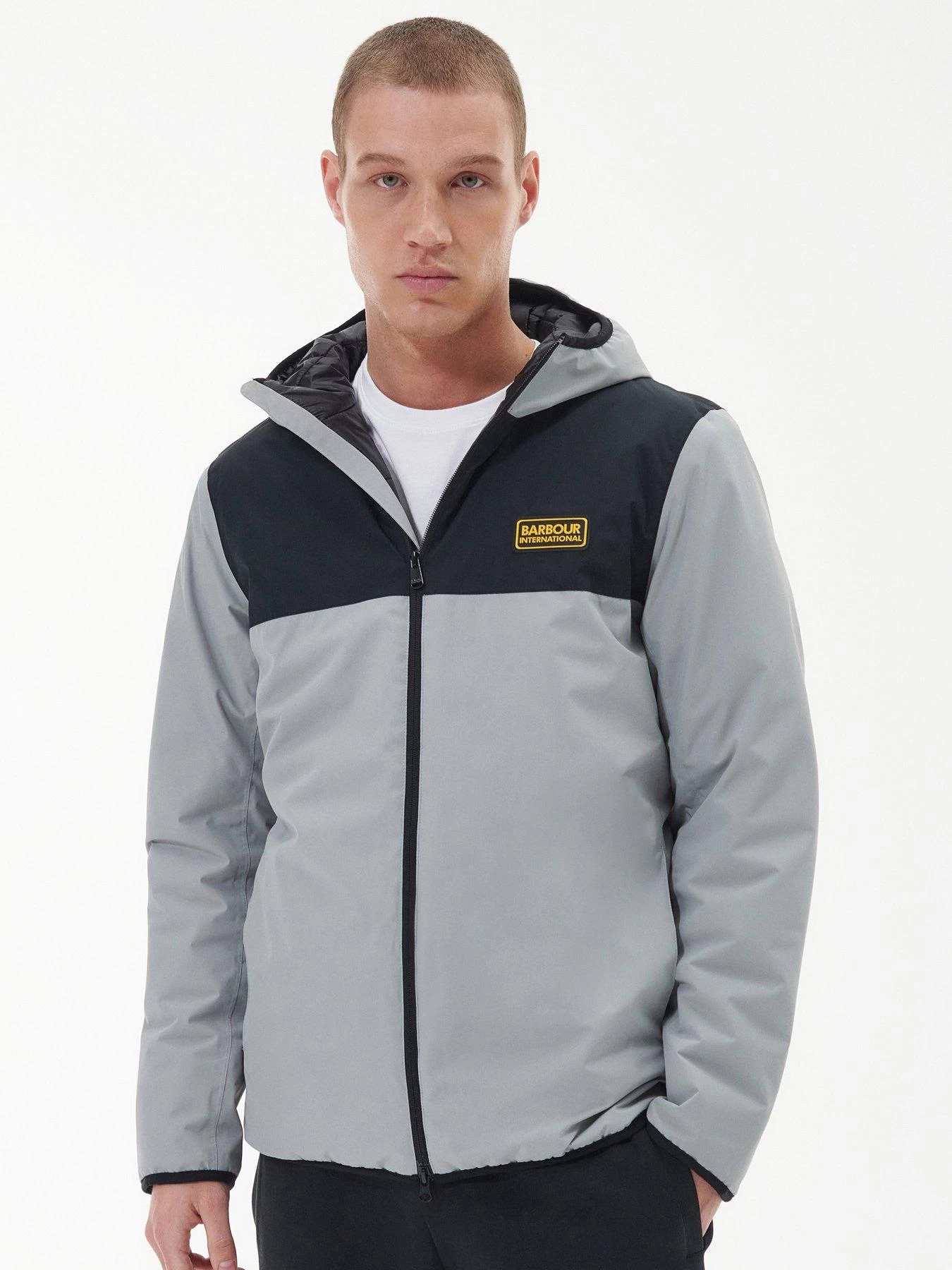 Barbour International Cambell Waterproof Jacket - Light Grey 3 Barbour International Cambell Waterproof Jacket - Light Grey