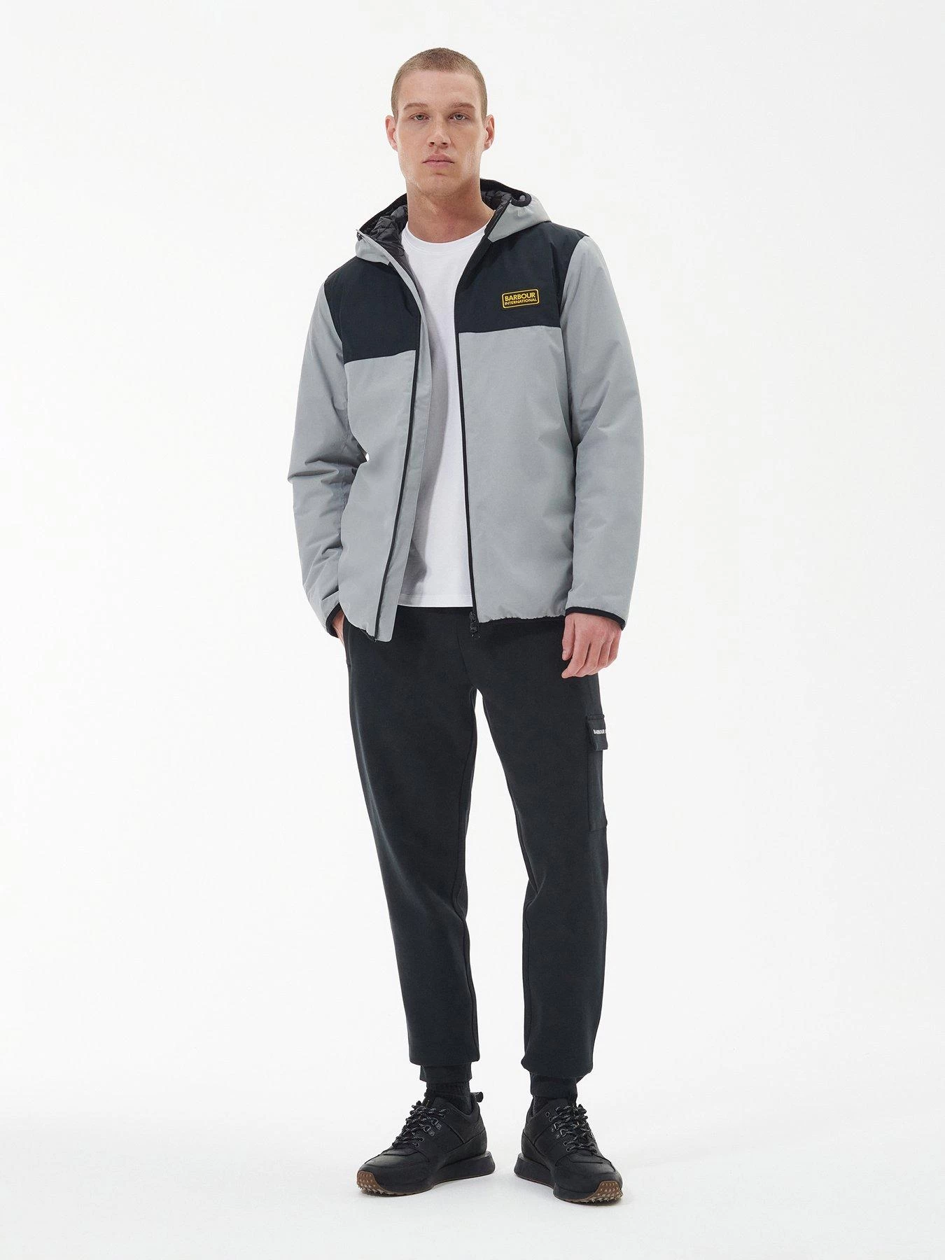 Barbour International Cambell Waterproof Jacket - Light Grey 5 Barbour International Cambell Waterproof Jacket - Light Grey - Image 3