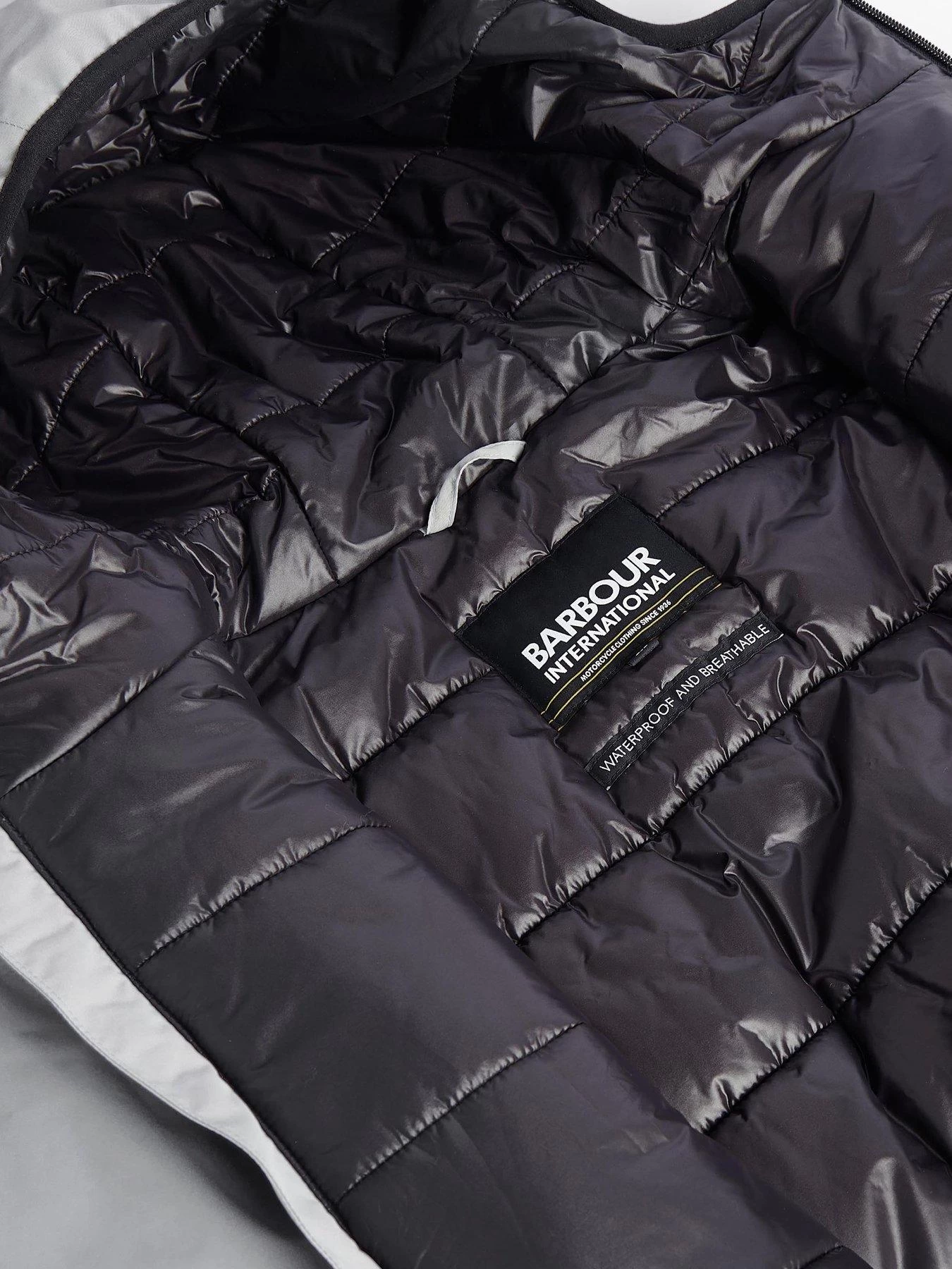 Barbour International Cambell Waterproof Jacket - Light Grey 6 Barbour International Cambell Waterproof Jacket - Light Grey - Image 4