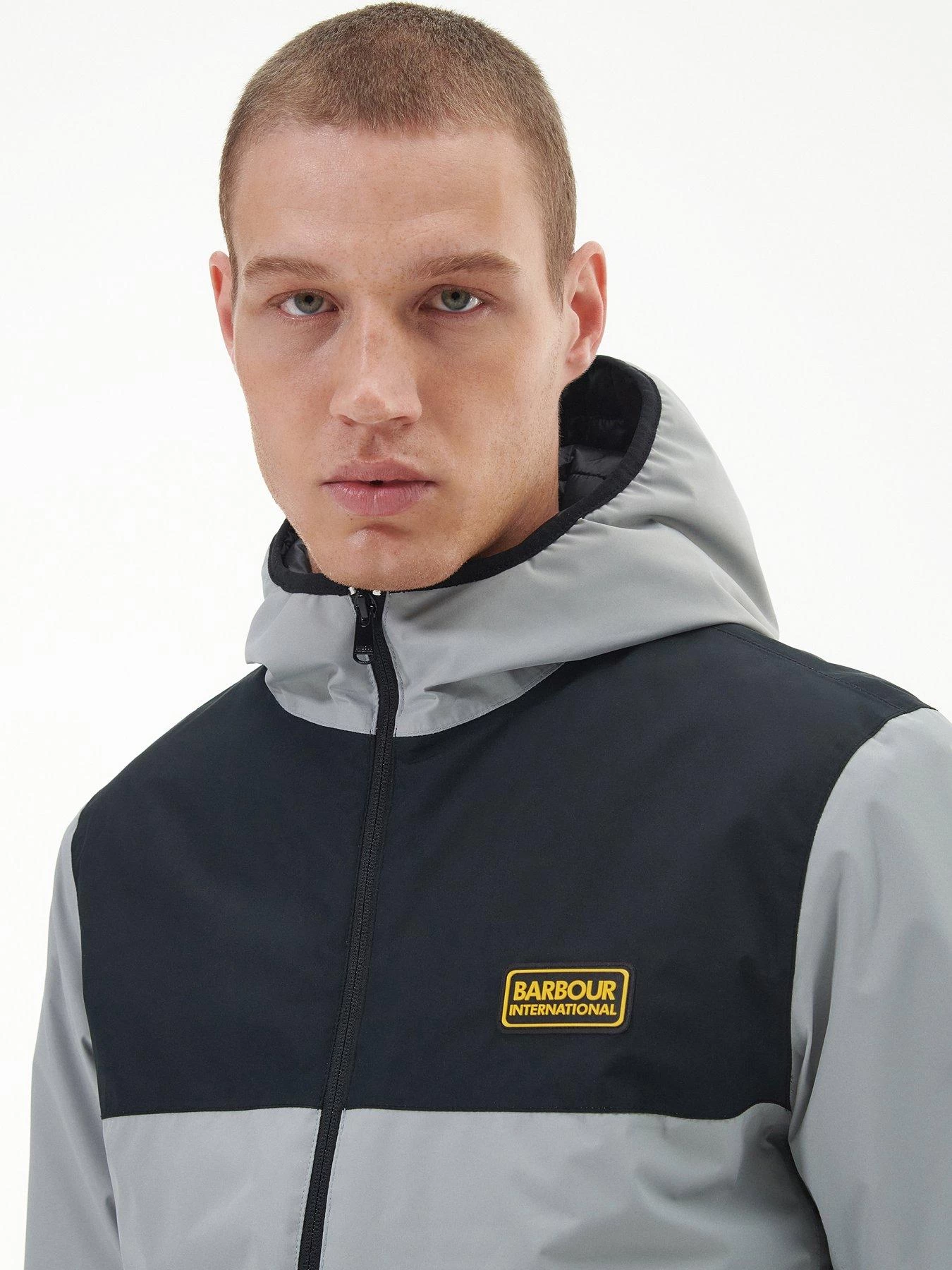 Barbour International Cambell Waterproof Jacket - Light Grey 7 Barbour International Cambell Waterproof Jacket - Light Grey - Image 5