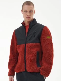 Barbour International Tech Zip Through Fleece Jacket - Red