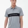 Barbour International Logo Polo Shirt - Light Grey -Fashion store VJKU8 SQ1 0000000215 LIGHT GREY MDf