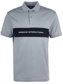 Barbour International Logo Polo Shirt - Light Grey -Fashion store VJKU8 SQ5 0000000215 LIGHT GREY MDd1
