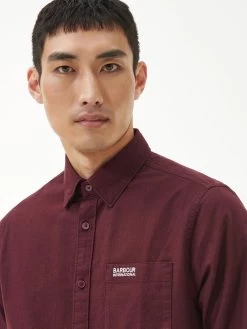 Barbour International Small Logo Pocket Oxford Shirt - Red -Fashion store VJKUD SQ4 0000000017 RED MDd