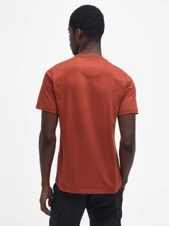 Barbour International Very Exclusive - Small Logo T-Shirt - Dark Red -Fashion store VJKUW SQ2 0000000315 DARK RED MDb