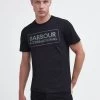 Barbour International Very Exclusive - Essential Large Logo T-Shirt - Black -Fashion store VJKUX SQ1 0000000004 BLACK MDf