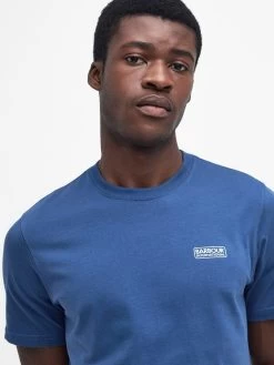Barbour International Very Exclusive - Small Logo T-Shirt - Blue -Fashion store VJKV3 SQ4 0000000020 BLUE MDd