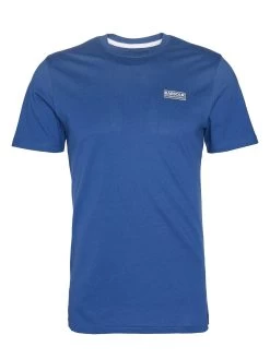 Barbour International Very Exclusive - Small Logo T-Shirt - Blue -Fashion store VJKV3 SQ5 0000000020 BLUE MDd1