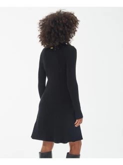 Barbour International Enfield Knitted Dress - Black -Fashion store VL0L3 SQ3 0000000004 BLACK MDo