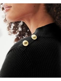 Barbour International Enfield Knitted Dress - Black -Fashion store VL0L3 SQ5 0000000004 BLACK MDd1