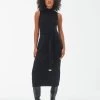 Barbour International Velocete Midi Knitted Dress - Black -Fashion store VL0L4 SQ1 0000000004 BLACK MDf