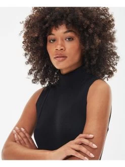 Barbour International Velocete Midi Knitted Dress - Black -Fashion store VL0L4 SQ4 0000000004 BLACK MDd