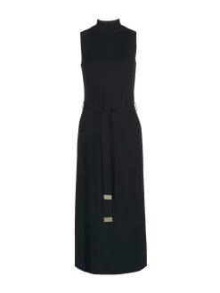 Barbour International Velocete Midi Knitted Dress - Black -Fashion store VL0L4 SQ6 0000000004 BLACK MDd2