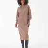 Barbour International Aprila Midi Knitted Dress - Brown -Fashion store VL0L5 SQ1 0000000143 BROWN MDf
