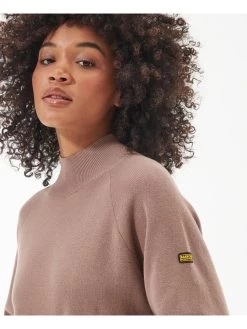 Barbour International Aprila Midi Knitted Dress - Brown -Fashion store VL0L5 SQ4 0000000143 BROWN MDd