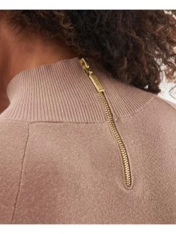 Barbour International Aprila Midi Knitted Dress - Brown -Fashion store VL0L5 SQ5 0000000143 BROWN MDd1