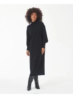 Barbour International Aprila Midi Knitted Dress - Black -Fashion store VL0L6 SQ3 0000000004 BLACK MDo