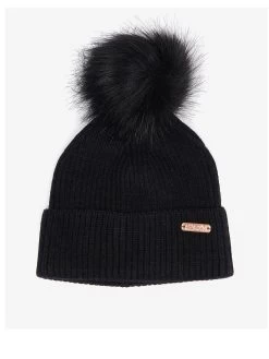 Barbour International Mallory Pom Beanie - Black