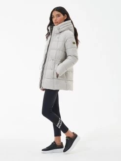 Barbour International Ennis Quilted Coat - Cream -Fashion store VL0LJ SQ3 0000000067 CREAM MDo