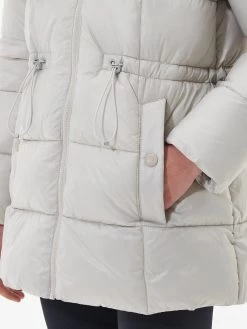 Barbour International Ennis Quilted Coat - Cream -Fashion store VL0LJ SQ5 0000000067 CREAM MDd1