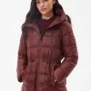 Barbour International Ennis Quilted Coat - Red -Fashion store VL0LK SQ1 0000000017 RED MDf