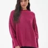 Barbour International Benson Knitted Jumper - Fuchsia Pink -Fashion store VL0LQ SQ1 0000000063 PINK MDf