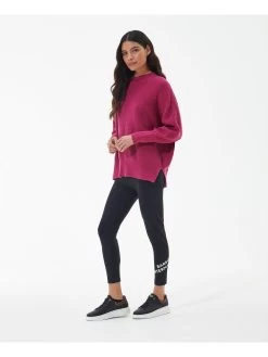 Barbour International Benson Knitted Jumper - Fuchsia Pink -Fashion store VL0LQ SQ3 0000000063 PINK MDo