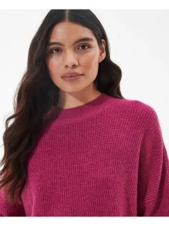 Barbour International Benson Knitted Jumper - Fuchsia Pink -Fashion store VL0LQ SQ4 0000000063 PINK MDd
