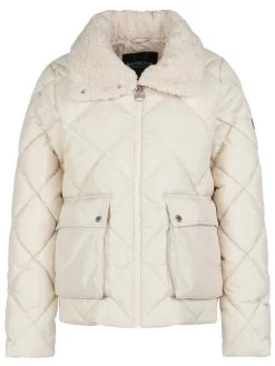 Barbour International Norton Quilted Coat - Cream -Fashion store VL0N5 SQ6 0000000067 CREAM MDd2